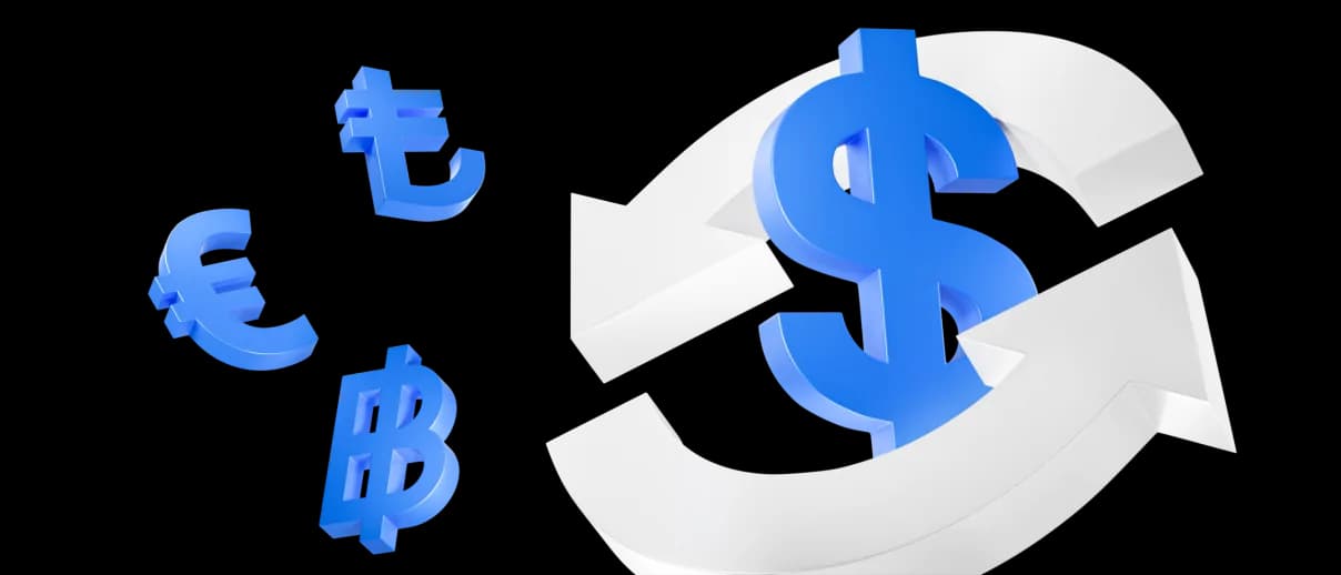 Pay in different currencies with auto-conversion